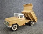 Tonka Dump Truck 1960s Tan/White Pressed Steel