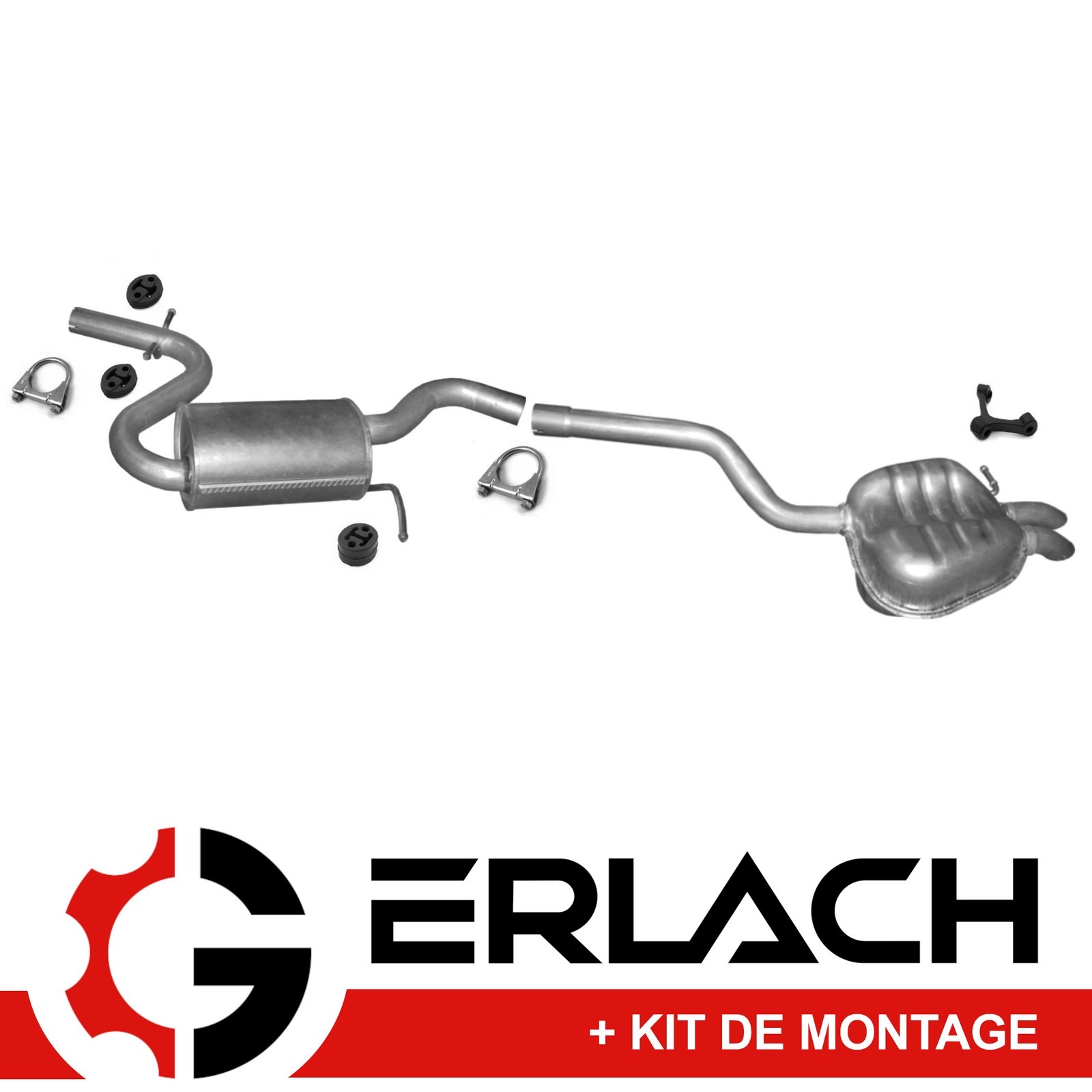 Silencieux echappement Seat VW 1.4 TSI pour reparation de pot fin de vie 4854