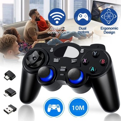 2.4GHz Wireless Game Controller Turbo Gamepad Joystick für PS3 Windows PC Joypad
