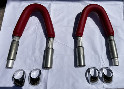 BMW Z8 E52 Roll Over Protection Bars OEM BMW Roll Hoops Pair Sportrot Red