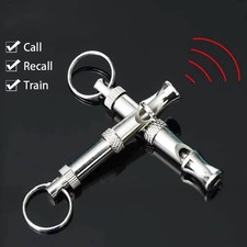 2Pcs Dog Training WHISTLE UltraSonic Obedience Stop Barking Pet Sound PitchBlack