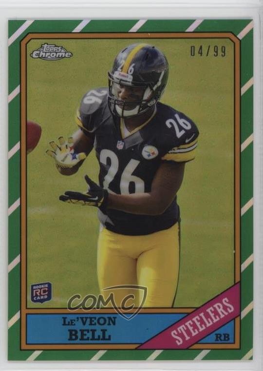 Le'Veon Bell Topps Chrome 1986 Insert #29 Refractor