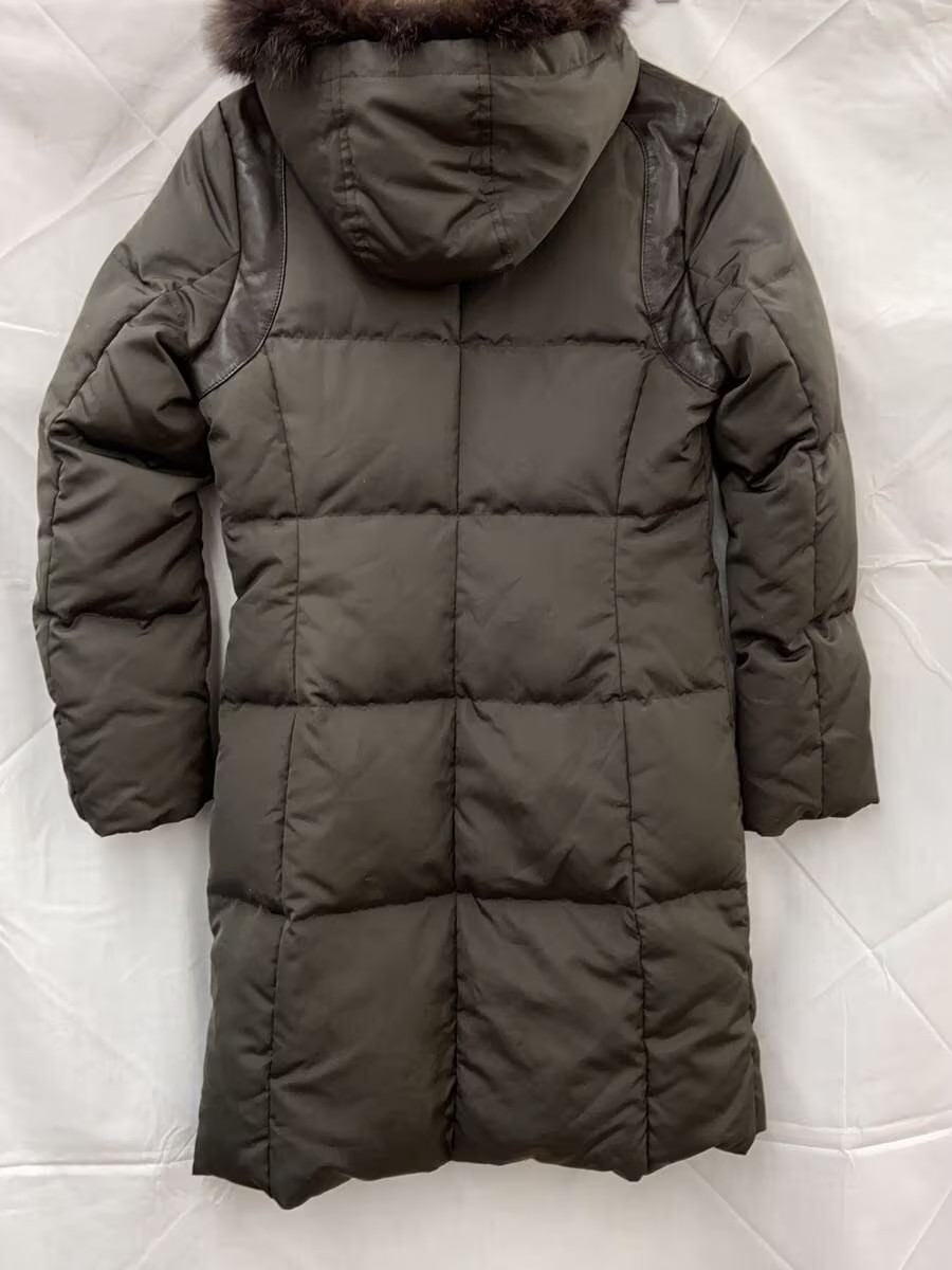 ICB Long Down Jacket -- Polyester Brown Solid Col… - image 2