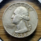 1958-D Washington Quarter - Actual Coin Shown - Free Shipping & Tracking INV#379