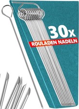 Menz Rouladennadeln, SET - 30 St&uuml;ck Rouladennadeln Edelstahl rostfrei, 10 cm