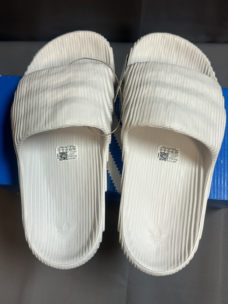 Adidas Adilette 22 HQ4672 Sandal Mens Crystal White Comfort 
