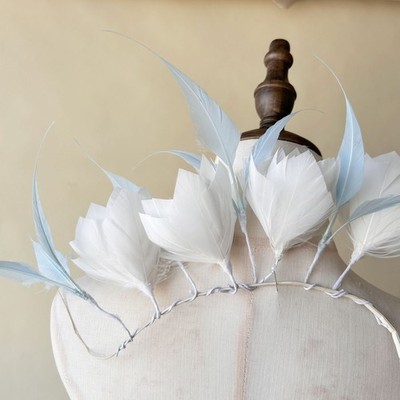 2 Farben Damen Hut Feder Blume Ascot Fascinators Millinery Dekor