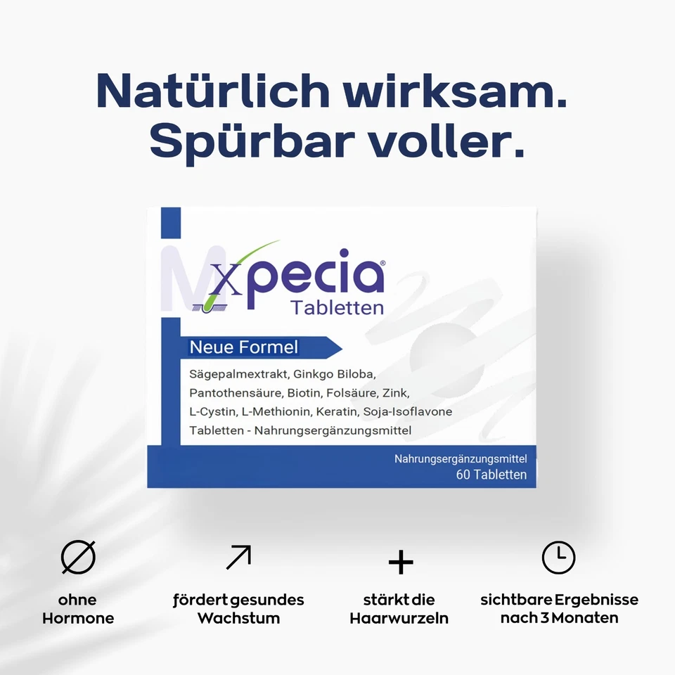 3x60 Tabletten=180 Tabletten Xpecia DHT Blocker mit Biotin und Sägepalmextrakt - Bild 2 von 4