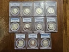 Lot Of 11 Silver Proof Kennedy Half Dollars - All PCGS PR69 DCAM - 90% Silver