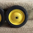 Eska Pedal Tractor wagon Parts Front Wheels and tire set star john deere yellow  — photo 7