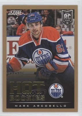 2013-14 Score Hot Rookies Gold Mark Arcobello #606 Rookie RC 0a4