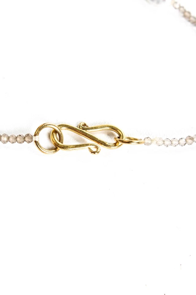 Collar de 54" con cuentas de vidrio y perlas chapado en oro plata de ley Rarities para mujer Foto 4 de 4