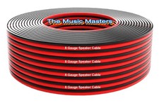 8 Gauge 25ft SPEAKER WIRE Red Black Cable Car Audio Home Stereo 12V DC Power
