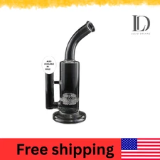 11″ Double Cap Disk Percolator HSH Glass Water Pipe – Assorted Colors