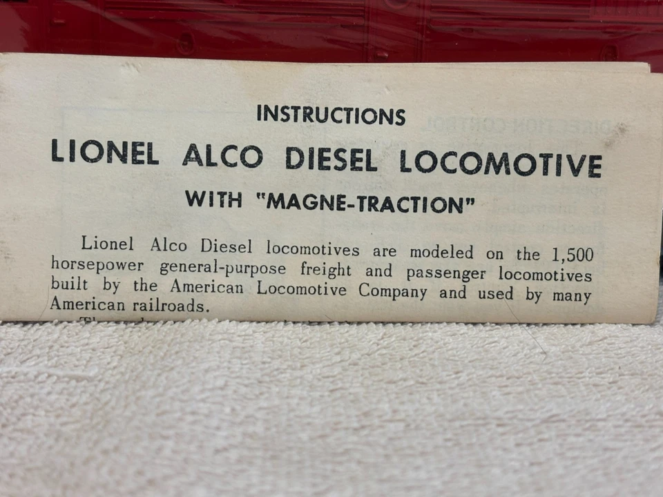 Lionel Texas Special 211 F3A Locomotive w/Lubrication No. 927-90, Looks NIB - Image 2 of 4