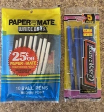 Vintage Paper Mate Pens Eraser Mate 2 and Write Bros.