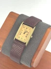 vintage seiko 19mm Women Quartz Watch New Battery working 1400-5790 TANK -f1745