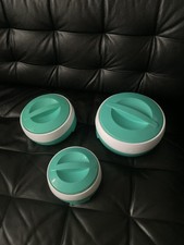 👉3x Thermo Lebensmittel Behälter Wiederverwendbar ❤️Thermo Isoliert Schüssel🥣