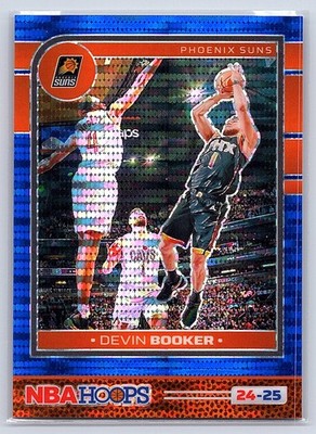 2024-25 Hoops #1 Devin Booker Premium Prizm Pulsar Blue #/99