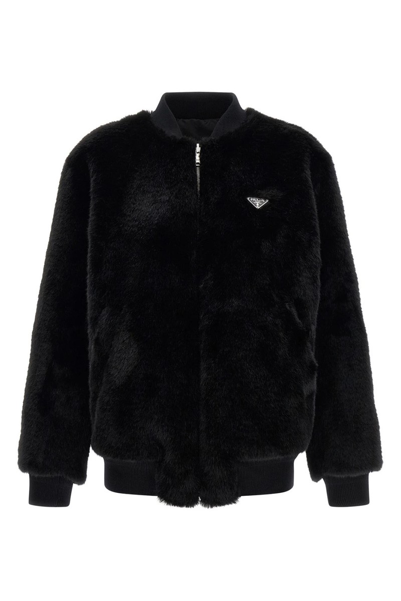 PRADA Black Re-Nylon Reversible Bomber Jacket New And Authentic | eBay