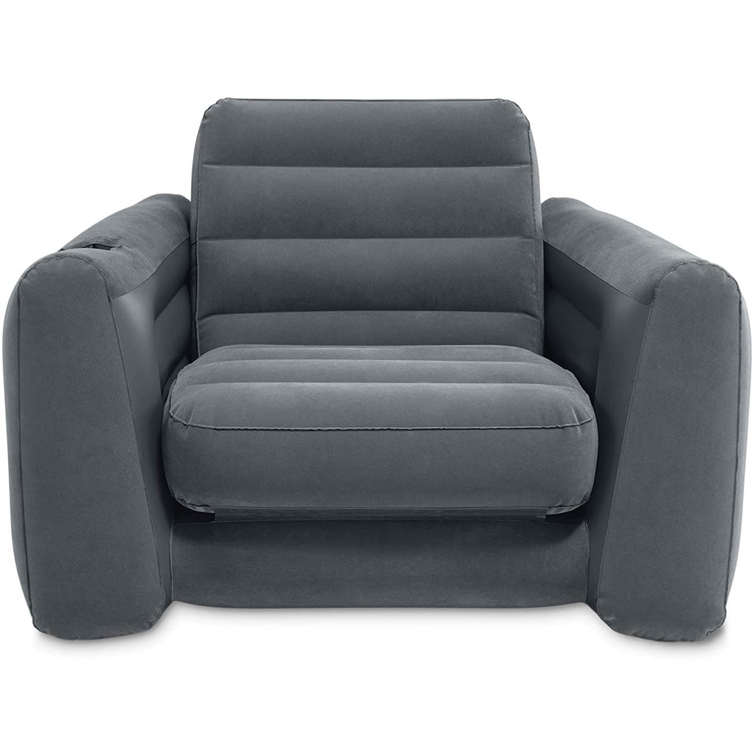 Intex Divano Letto Lounge Poltrona Letto Gonfiabile per Ospiti 117x224x66 cm foto 3