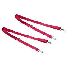 59" Shoulder Strap, 2 Pcs 0.98" Width Adjustable Strap with Swivel Hooks, Red