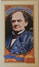 2014 Panini Golden Age #16 P.T. Barnum Mini Mono Brand Green Back