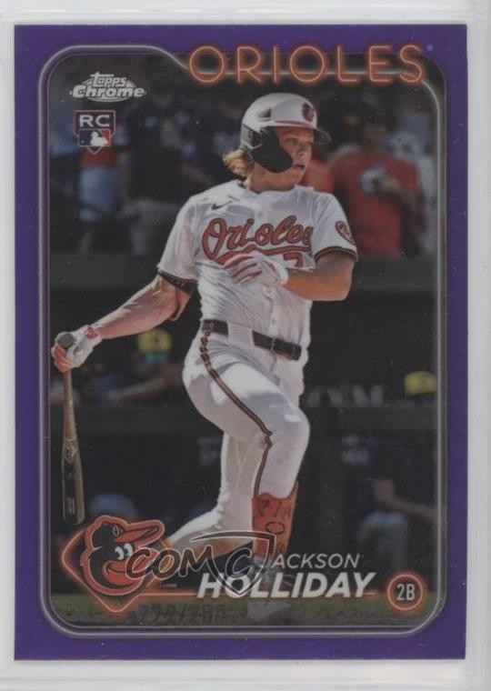 2024 Topps Chrome Update Purple Refractor /250 Jackson Holliday #USC200 1d59