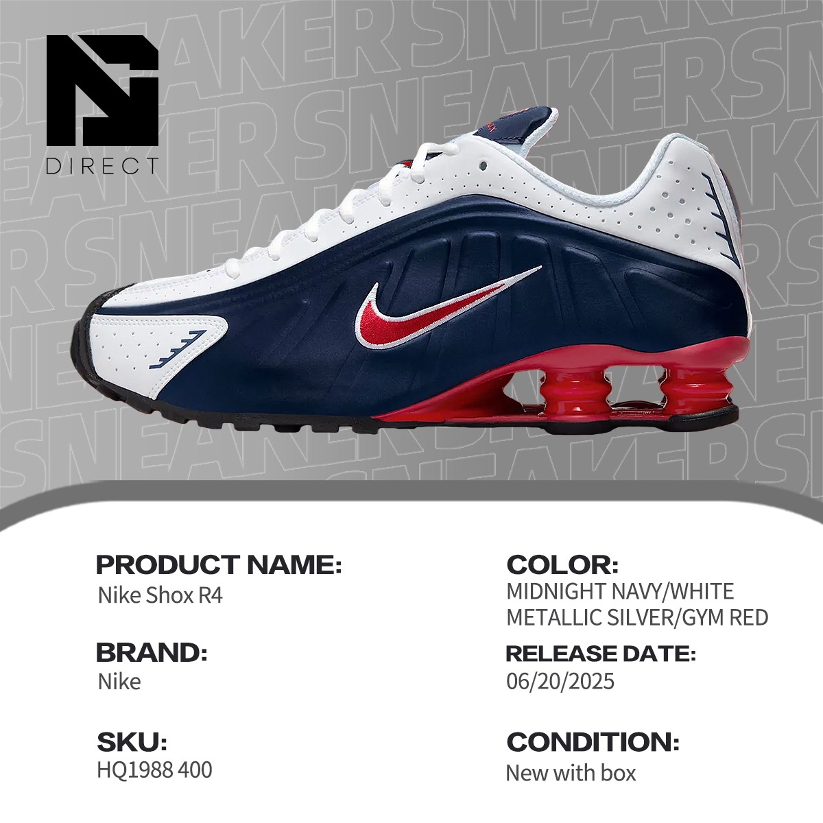 Size 9 - Nike Shox R4 2025 USA for sale online | eBay