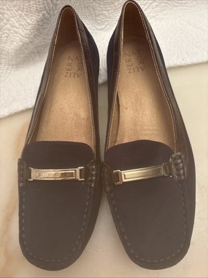 Naturalizer Gadget Loafers Women's Blue/Brawn Leather Slip On Shoes  Size 10 M