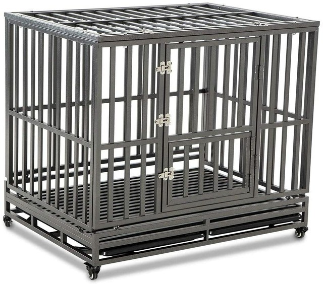 large dog travel crate with wheels