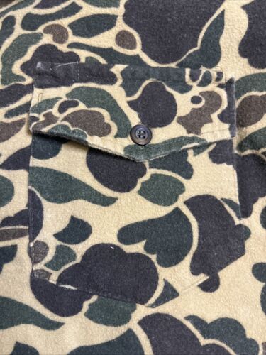 Vintage 70’s 80’s REDHEAD Duck CAMO Camouflage Hunting Shirt Lg Flannel - Picture 6 of 7
