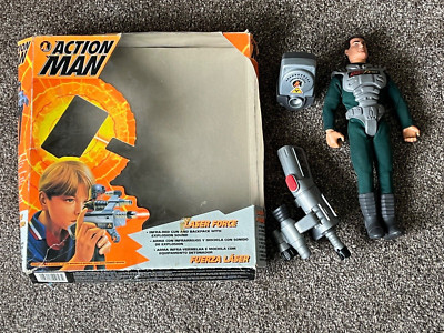 Action man laser force infra red gun & backpack Boxed | eBay UK