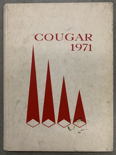 1971 CENTRAL JUNIOR HIGH SCHOOL YEARBOOK, THE COUGAR, BLUEFIELD, WV