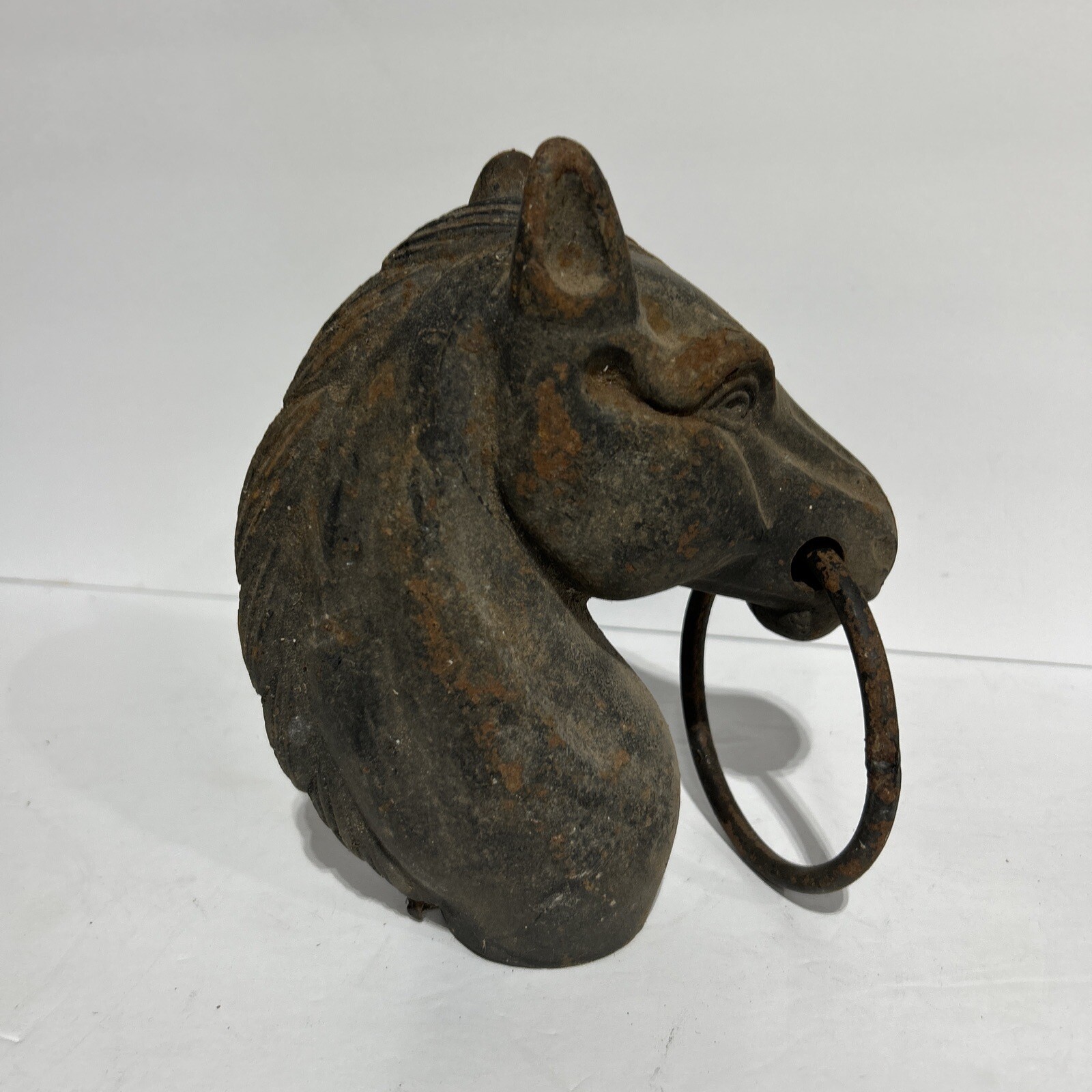 Cast Iron Horse Head Hitching Post eBay