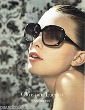 ADVERTISEMENT ADVERTISING 125 2011 Christian Lacroix collection sunglasses