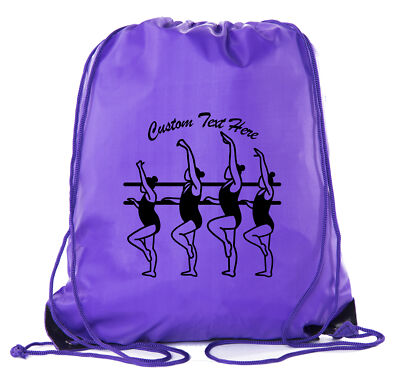 Personalized  Dance Cinch Bag |  Ballerinas Barre Bag | Custom Drawstring Bag