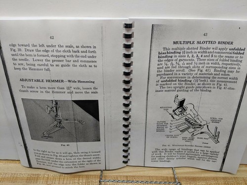 Singer 201-2 Electric Sewing Machine Operator's Manual in Very Large Print - Picture 3 of 3