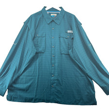 Magellan Fish Gear Relaxed Men Size 3XL Lined Vented Long Sleeves Outdoor Shirt
