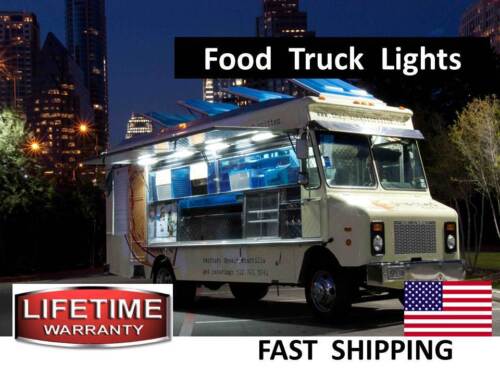 Mobile HOT Dog Cart Food Vending Concession Trailer LED LIGHTING KIT - 12 volt - Afbeelding 1 van 12