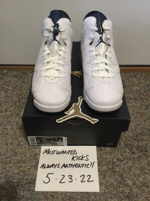 DS 2022 Nike Air Jordan Retro 6 Midnight Navy GS Sz 6Y/Women's Sz