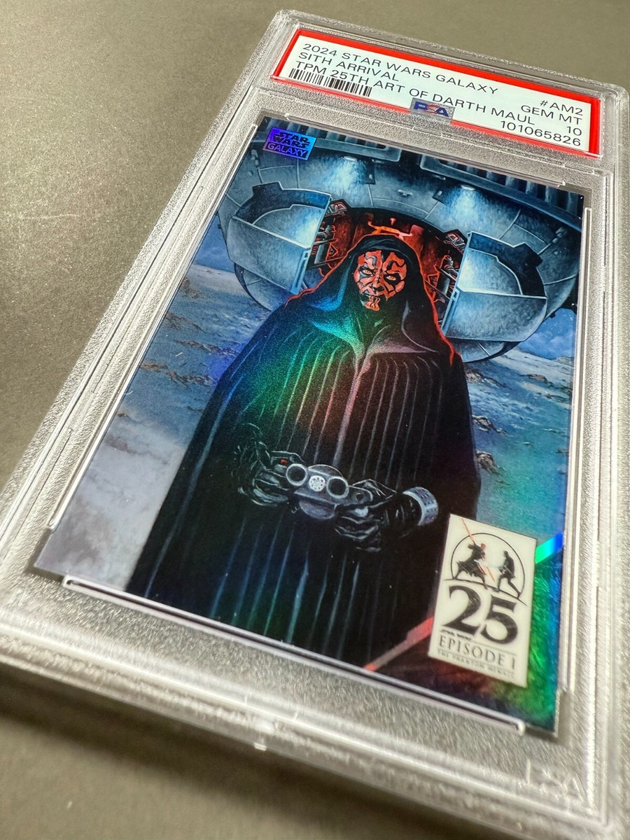 PSA 10) 2024 Star Wars Galaxy, The Art of Darth Maul #AM2 “Sith