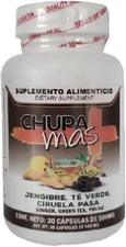 Chupa Mas 30 Capsules Ginger, Green Tea, Prune, Artichoke, 500 mg