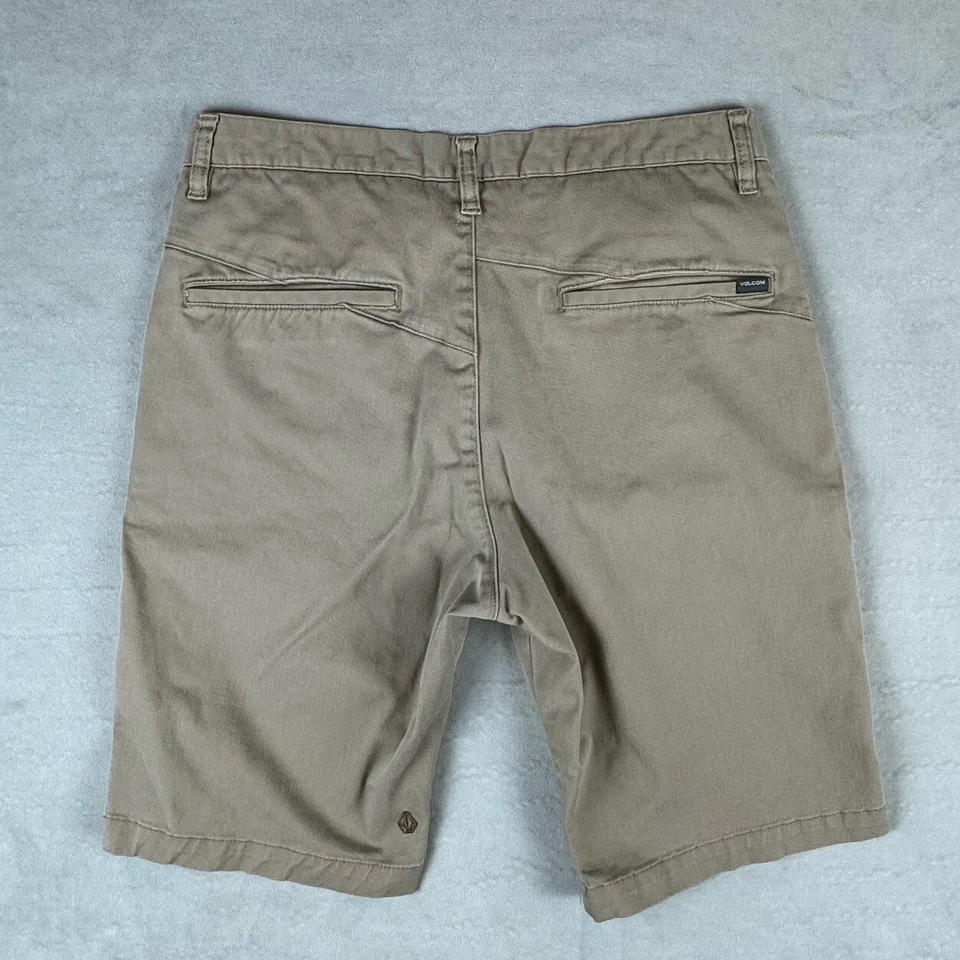 Lot of 2 Volcom Shorts Mens 32 Corpo Class Khaki Chino 10" Inseam *READ* - Image 3 of 4