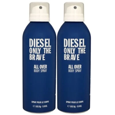 Diesel Only The Brave 2 x 200 ml Deospray Deodorant Spray Deo Spray All Over Bod