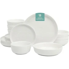 Porcelain Chip and Scratch Resistant Dinnerware Set Plates and Bowls Dishes Sets