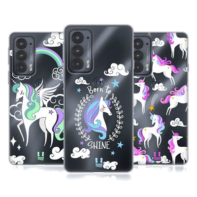 HEAD CASE DESIGNS COLOURFUL UNICORNS SOFT GEL CASE FOR MOTOROLA PHONES 2