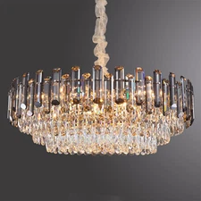 Crystal Chandelier Lighting Fixture Modern for Dining Room Bedroom Living Room