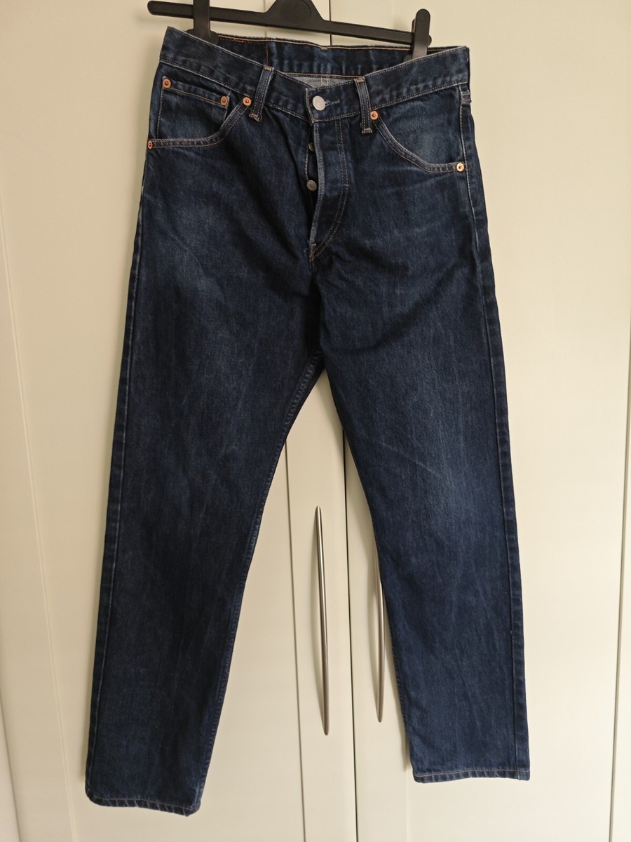 Men's Levi 522 Slim Tapered Fit W32 L32 Jeans Button Fly