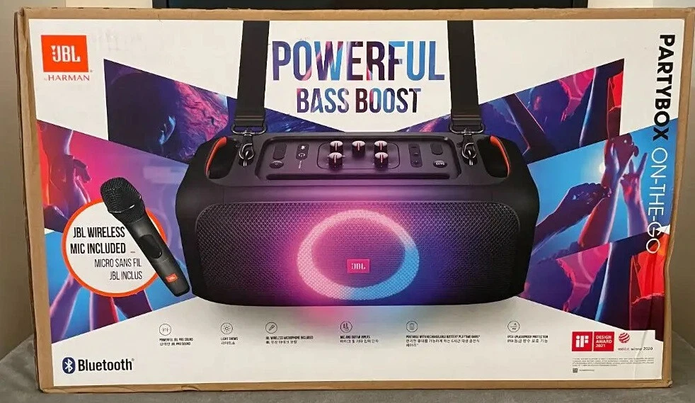 JBL PartyBox On-the-Go Party Speaker with Case